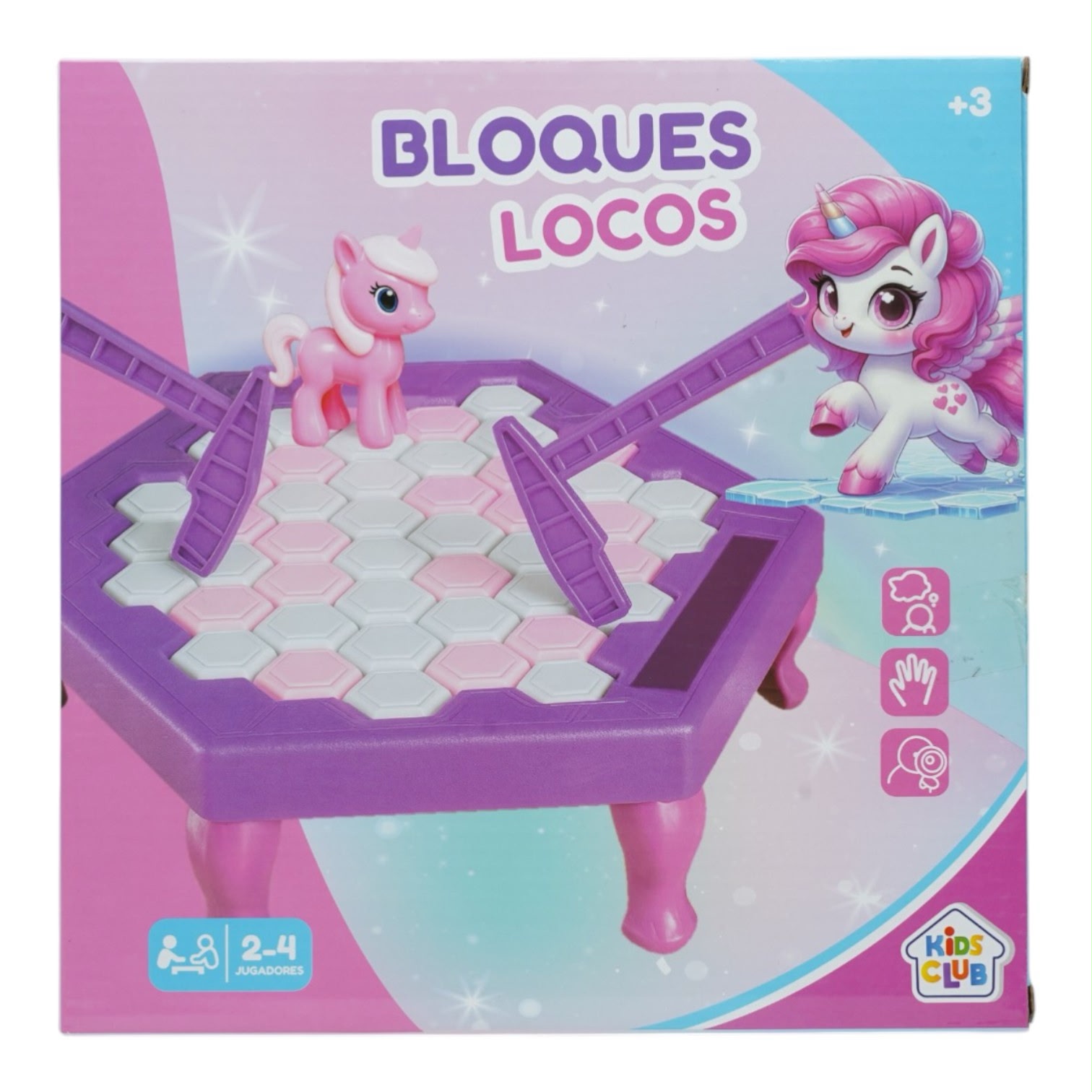 JUEGO DE MESA BLOQUES LOCOS UNICORNIO 26 X 26
