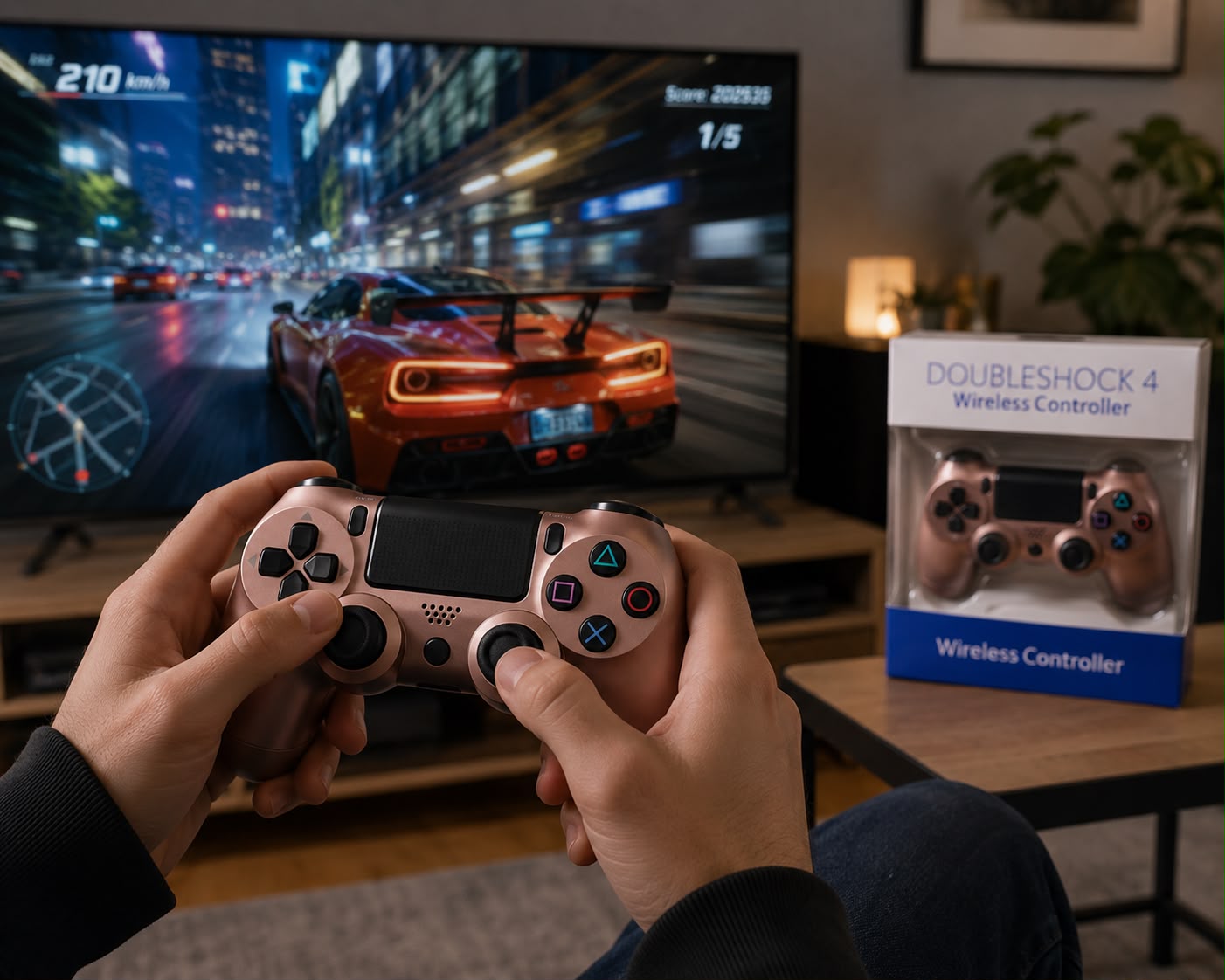 JOYSTICK PS4 COLORES CON MARCA